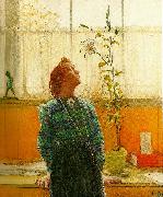 Carl Larsson lisbeth och liljan oil painting reproduction